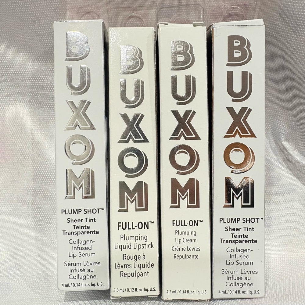 4 Buxom Plump Shot and Full-On Lipstick Collection
